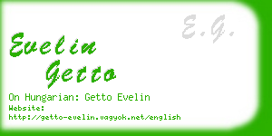 evelin getto business card